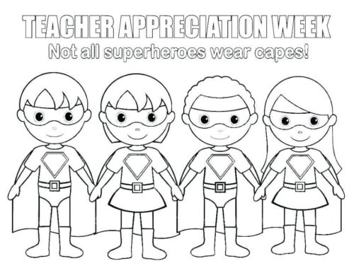 Teacher Appreciation Week Coloring Page