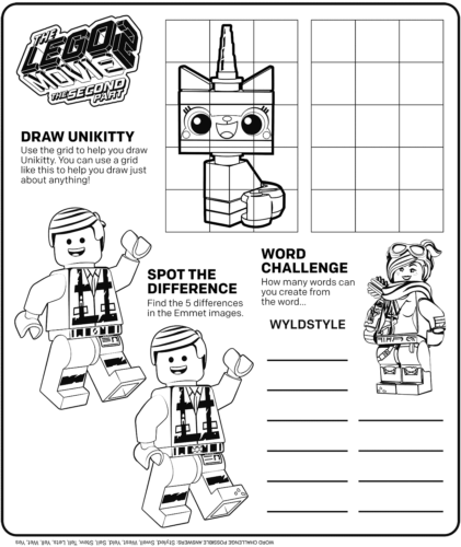 The Lego Movie 2 Coloring Pages Printable