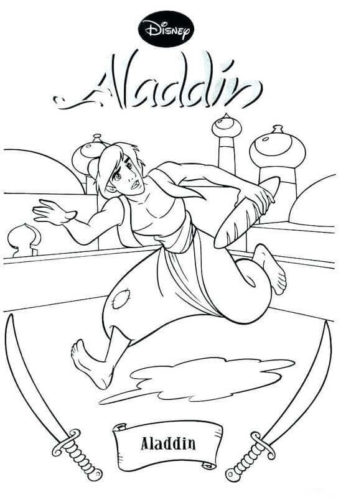 Aladdin Coloring Page