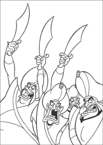 Aladdin Coloring Pages Printable