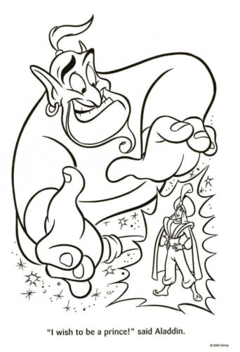 Aladdin Coloring Pictures To Print