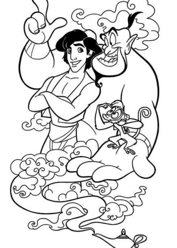 Aladdin Film Coloring Pages