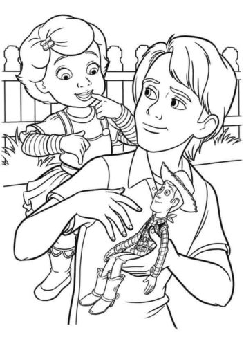 Andy And Bonnie Coloring Page