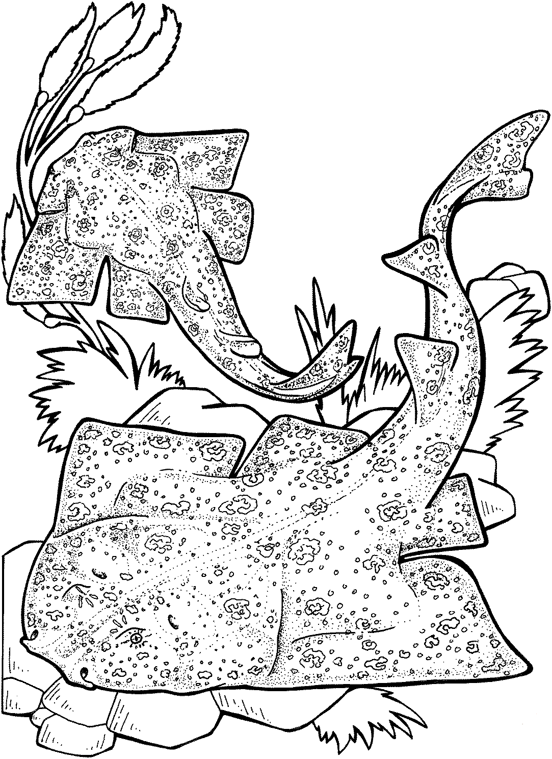 Angel Shark Coloring Page