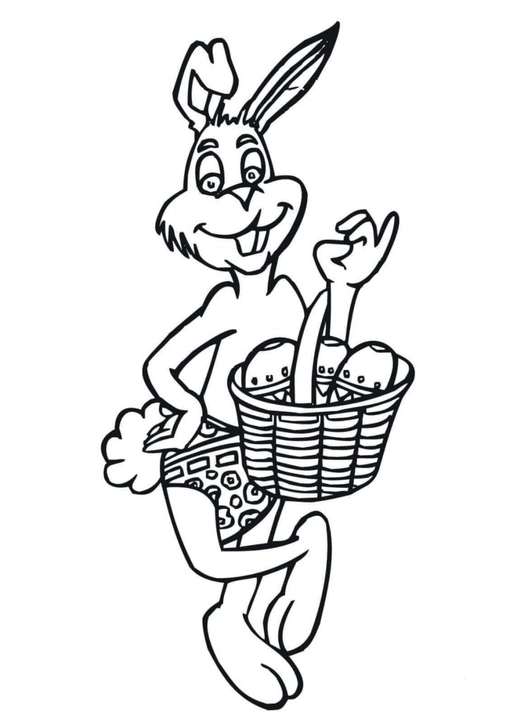 Free Easter Basket Coloring Pages Printable