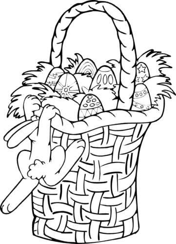 Coloring Pages Of Easter Basket
