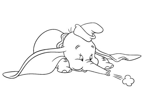 Dumbo Coloring Sheets