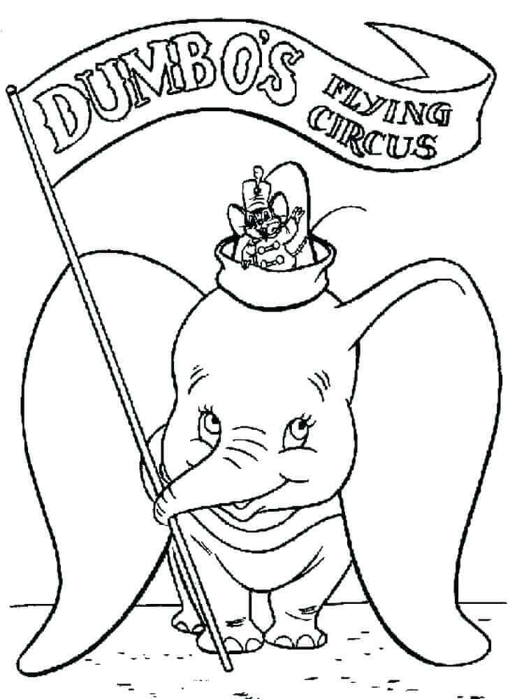 Dumbos Circus Coloring Page