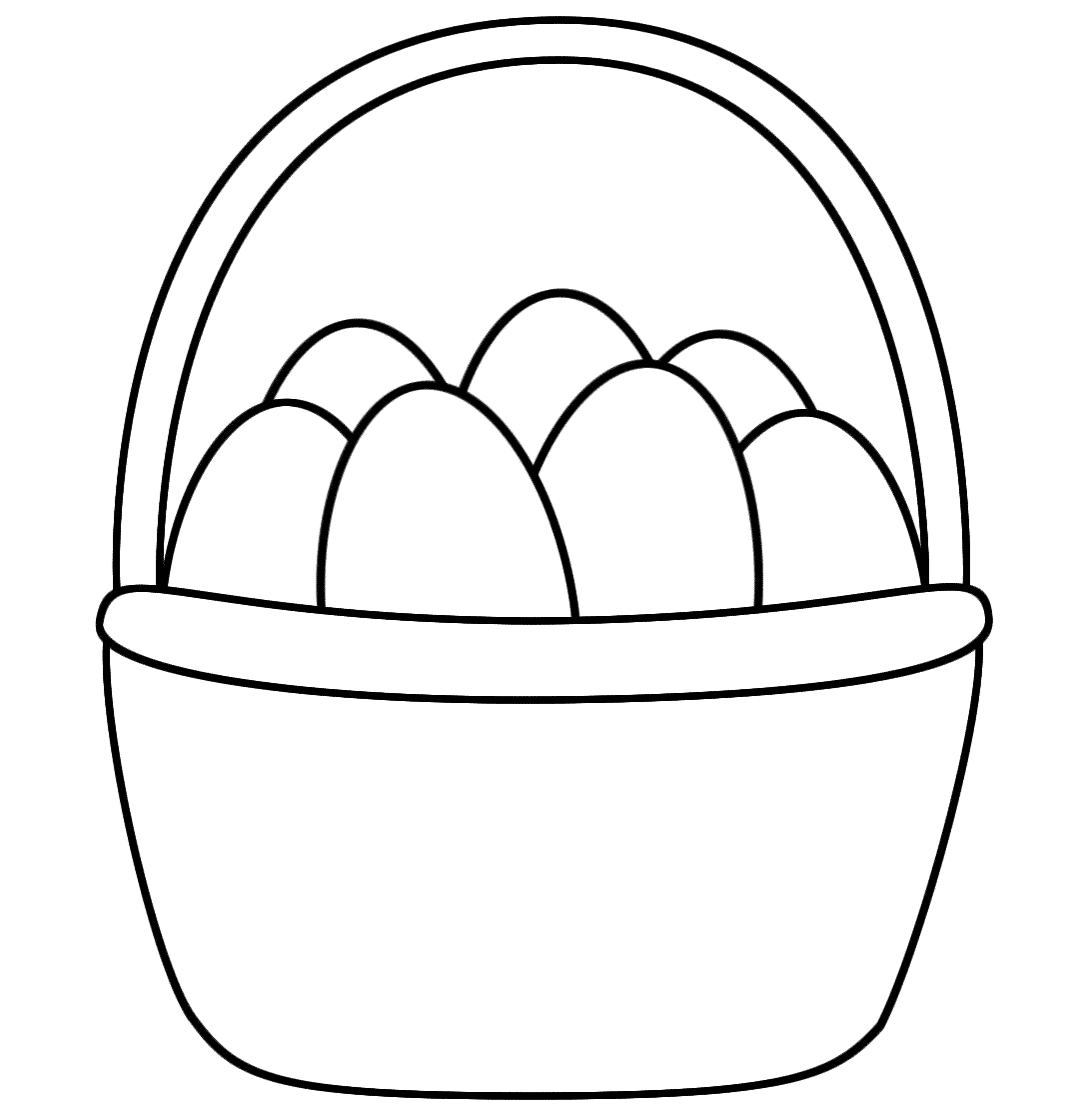 Download Free Easter Basket Coloring Pages Printable