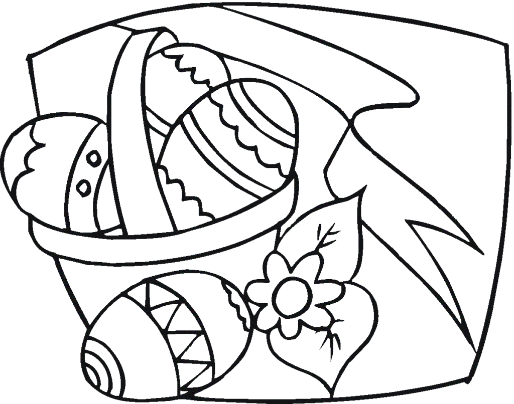 Free Easter Basket Coloring Pages Printable