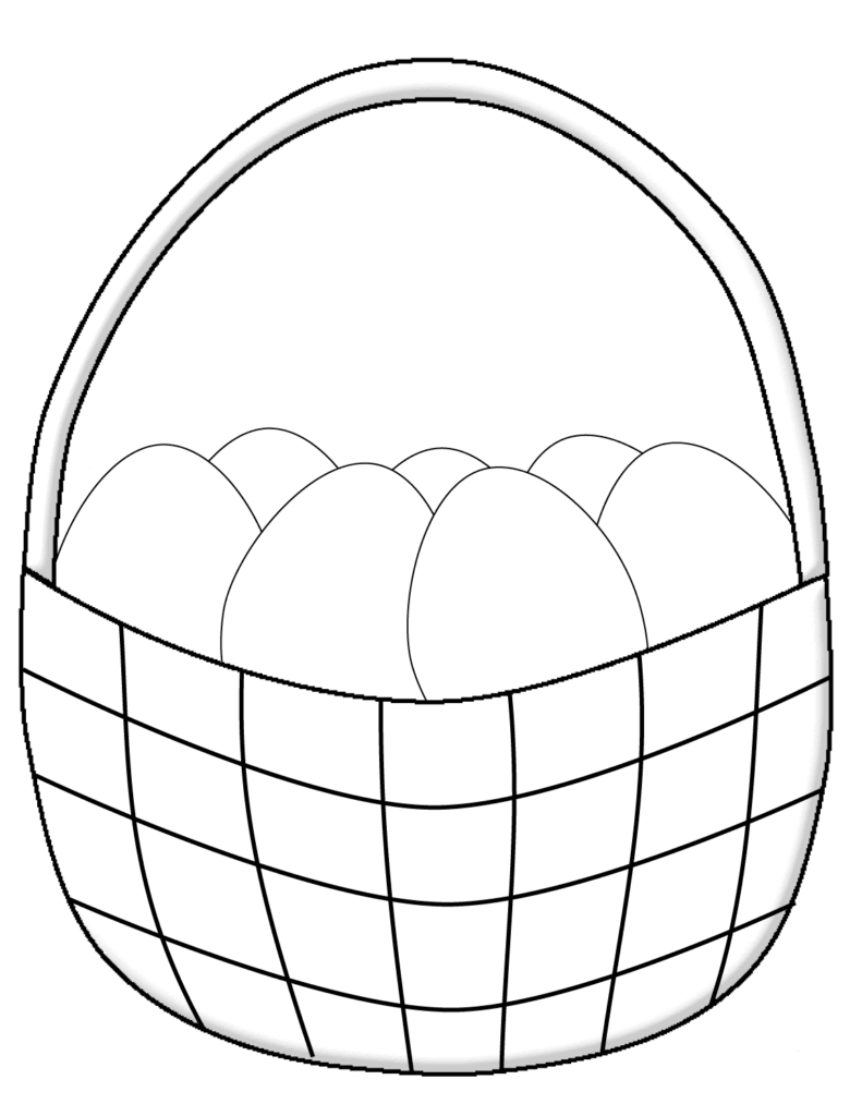 Free Easter Basket Coloring Pages Printable