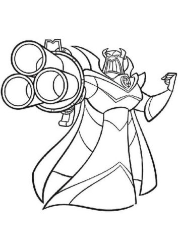 Emperor Zurg From Toy Story Coloring Page