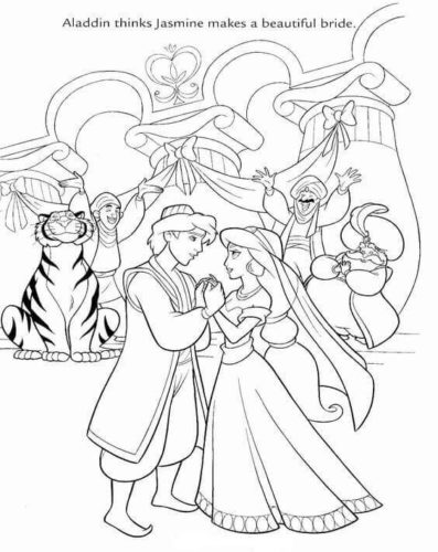 Free Printable Aladdin Coloring Pages