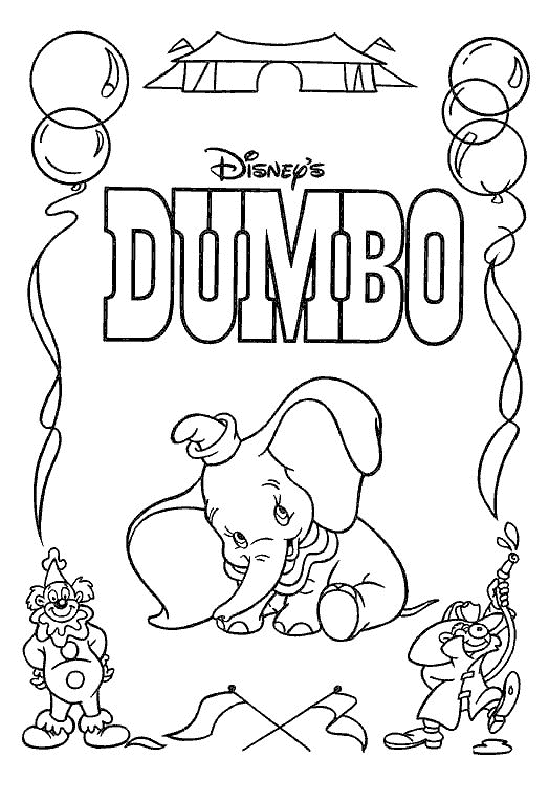 Free Printable Dumbo Coloring Pages
