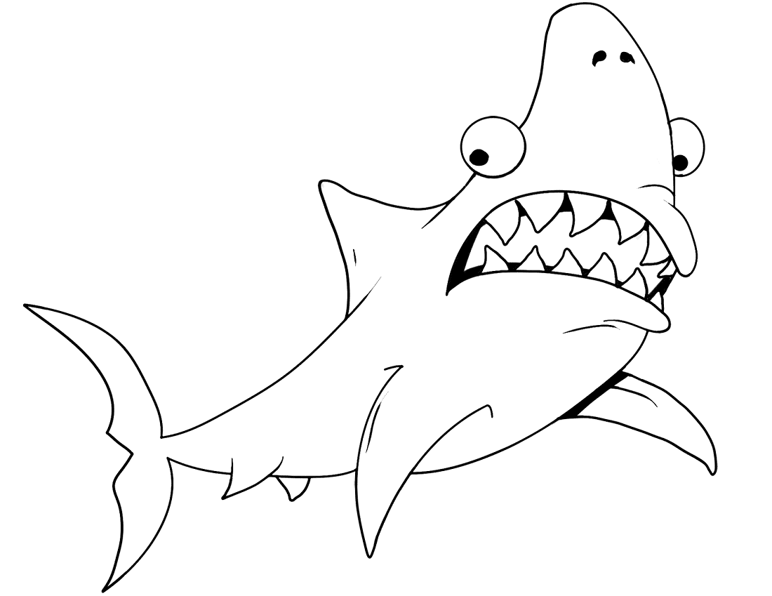 33 Free Shark Coloring Pages Printable