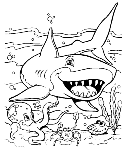 Free Printable Shark Coloring Sheets