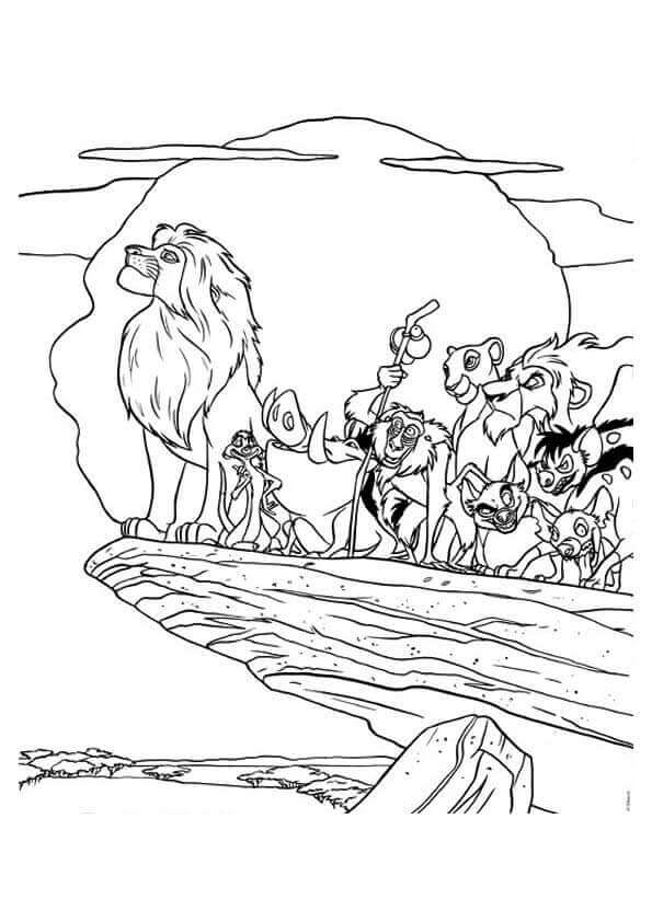 Download Free Printable The Lion King Coloring Pages