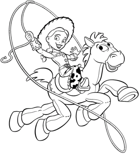 Jessie From Toy Story Coloring Page