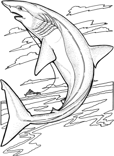 Lemon Shark Coloring Page