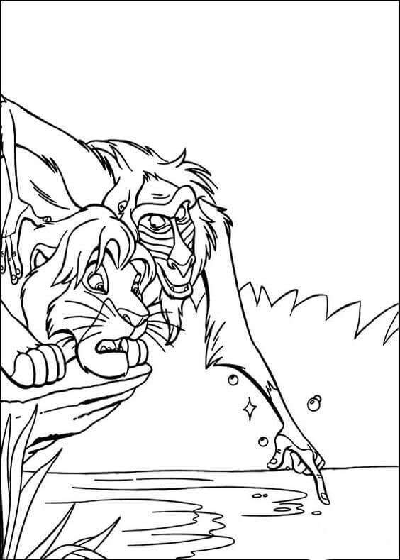 Lion King Film Coloring Pages