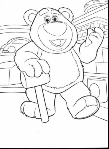 Lotso Hugging Bear Coloring Page