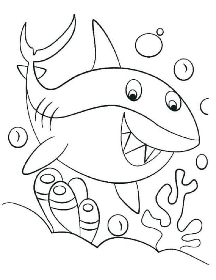 Shark Coloring Pictures To Print