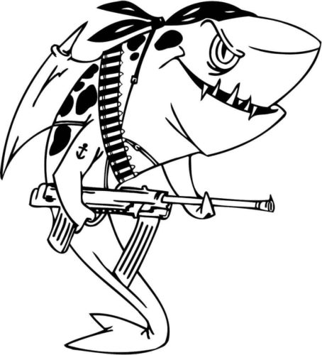 Shark Colouring Pages Free Printable