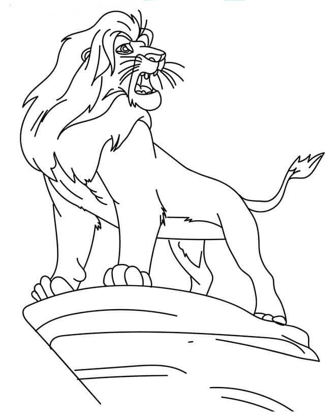 Simba Coloring Pages Printable