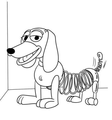 Slinky Coloring Page