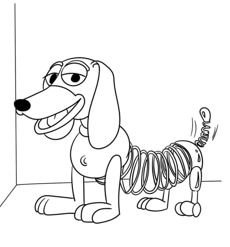Slinky Dog Coloring Page Coloring Pages