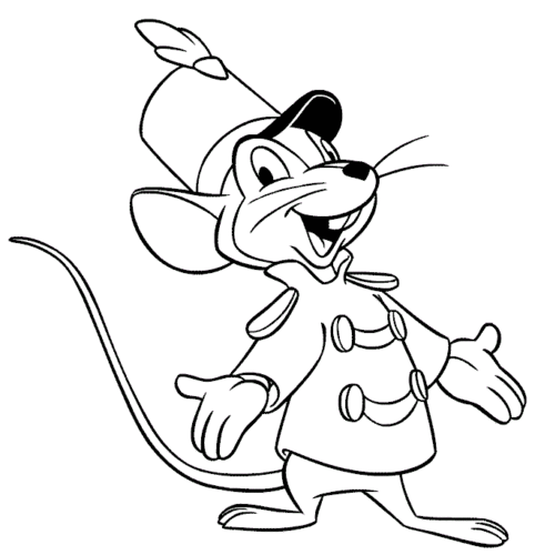 Timothy Q Mouse Coloring Page