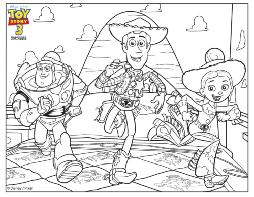 Toy Story 3 Coloring Page