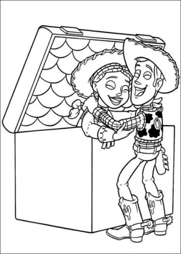 Woody And Jessie Coloring Page
