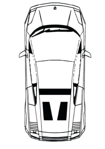 Coloring Page Of Lamborghini Car