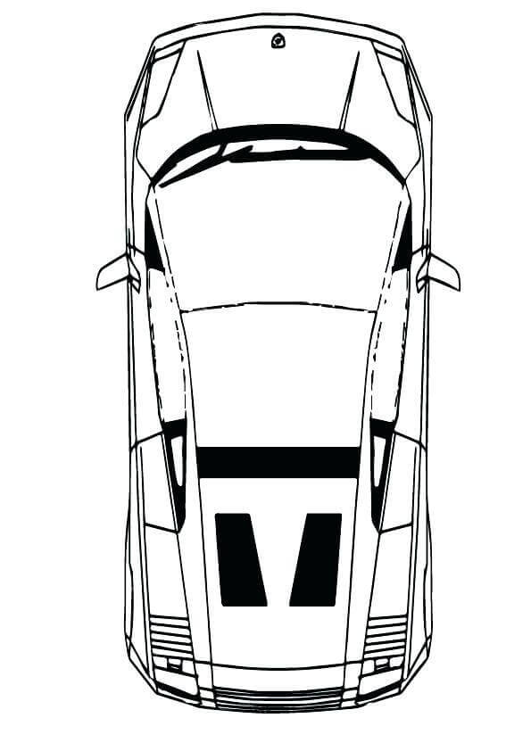 Coloring Page Of Lamborghini Car