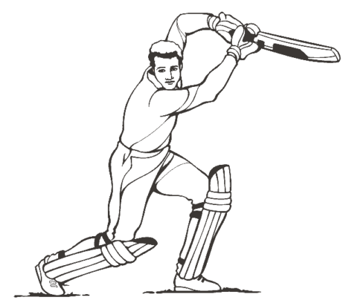 Free Printable Cricket Colouring Page