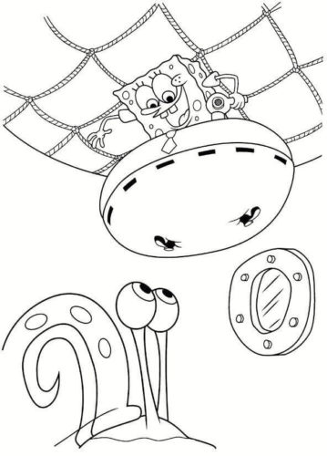 Free Printable SpongeBob coloring pages