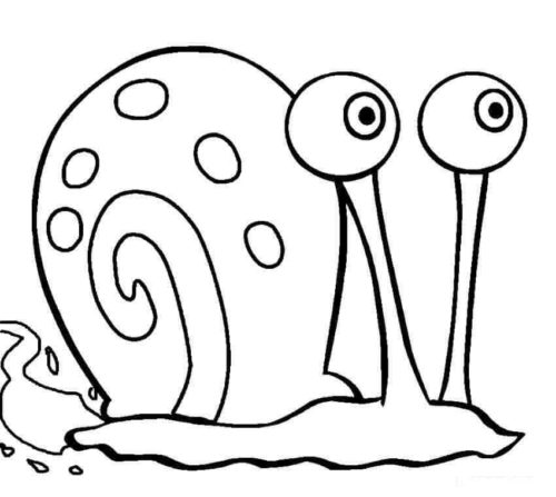 Gary From SpongeBob Squarepants coloring page