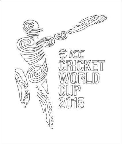 ICC Cricket World Cup 2015 Coloring Page