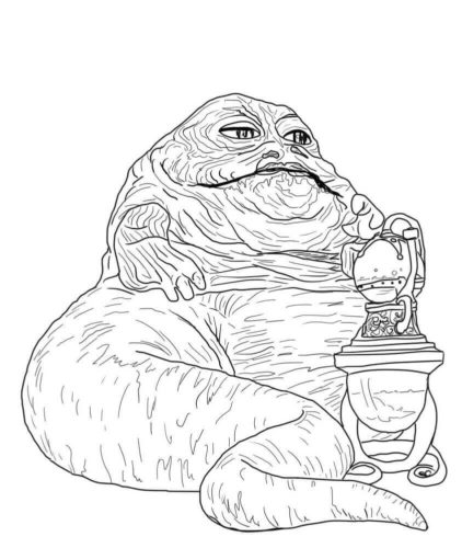 Jabba the Hutt coloring page