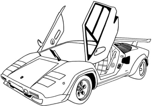 Lamborghini Car Coloring pages