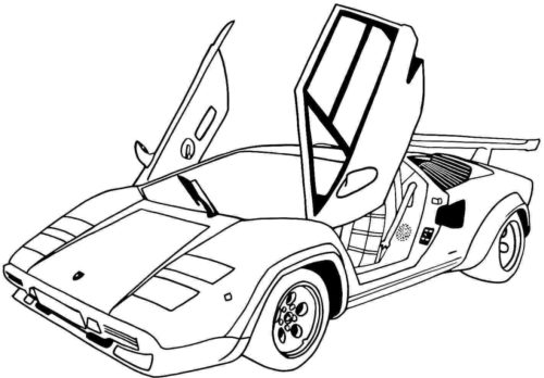 Lamborghini Car Coloring pages