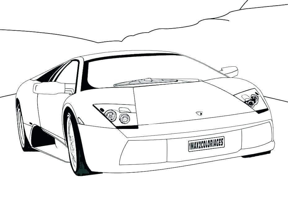 Lamborghini Coloring Page Free Printable