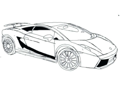 Lamborghini Gallardo Coloring page