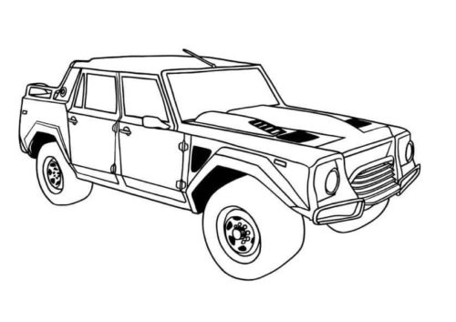 20 Free Lamborghini Coloring Pages Printable