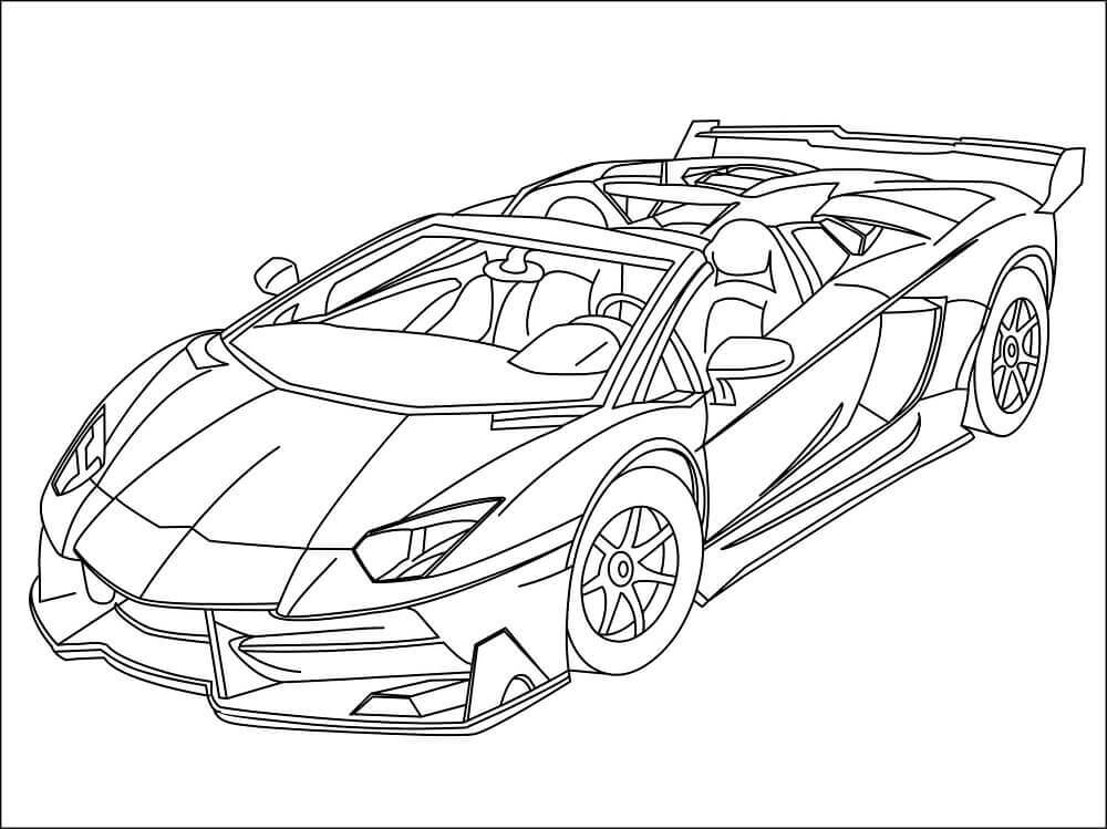Lamborghini Veneno Coloring Page