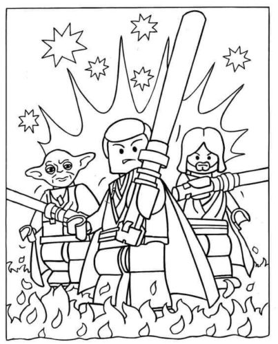 Lego Star Wars coloring page printable