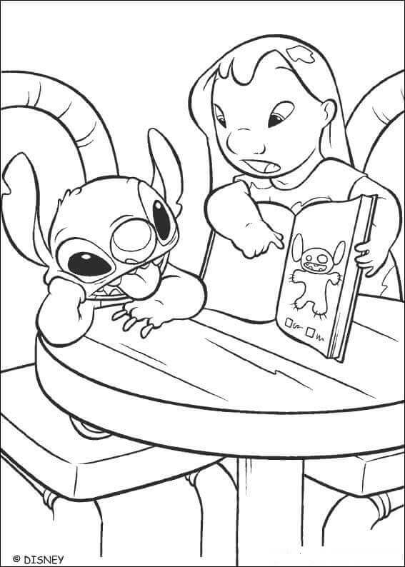 Lilo And Stitch Coloring Page