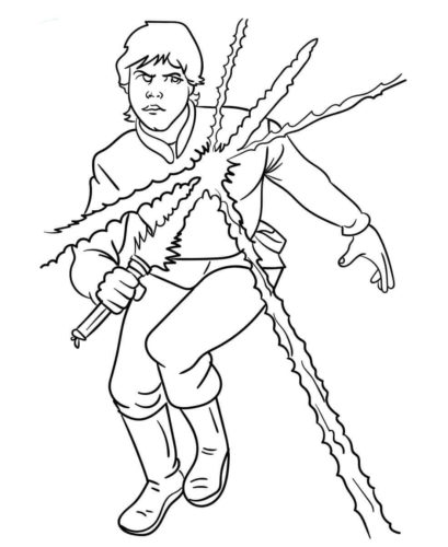 Luke Skywalker coloring page