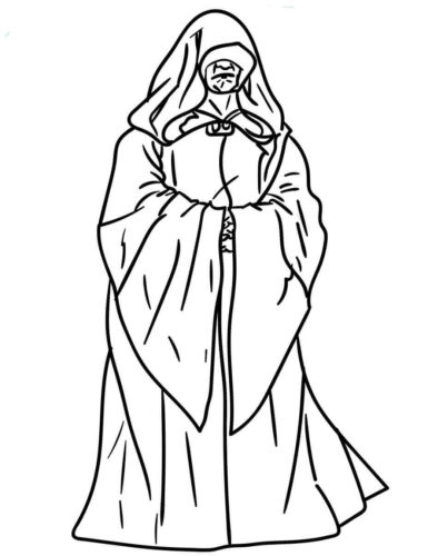 Palpatine from Star Wars coloring page